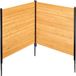 Vevor Houten Privacyscherm, 1100x982 mm, 2 Panelen, Bruin