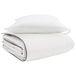 vidaXL Winter Dekbed met Kussen 2 st Wit Donsveer