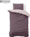 The One towelling The One Bedding Dekbedovertrek Classic - 140 x 220 cm - Eenpersoons - 1 Kussensloop - Katoen/Satijn - Lichtpaars & Donkerpaars