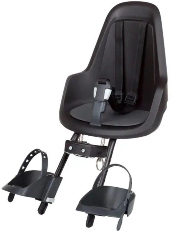 Bobike GO mini Fietsstoeltje - Urban Black - Voorzitje - Zwart
