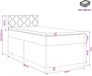 vidaXL Boxspringbed met matras, donkerbruin, 80 x 200 cm, stof