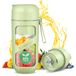 AMZCHEF Vacuümsmoothiemaker, draagbare mixer voor milkshake, sap, smoothie - 380 ml vacuüm antioxidanten sapfles - draadloze oplaadbare fles voor minimixer