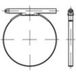 TOOLCRAFT 1066971 Serre-tube Serre-tube Inox 50 pièce(s)