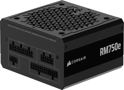 CORSAIR RM750e (2025) Volledig modulaire ATX voeding met Lage Ruis – Zwart