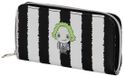 Beetlejuice Karactermania Beetlejuice Strepen Portemonnee met rits Wit