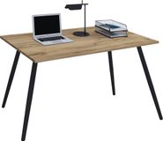 VCM Bureau Skandanivischer Retro Look Salia 138x50 cm Honing eik / zwart