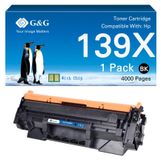 HP Cartouche de toner pour HP 139X/139A, noir, 4000 pages, avec puce