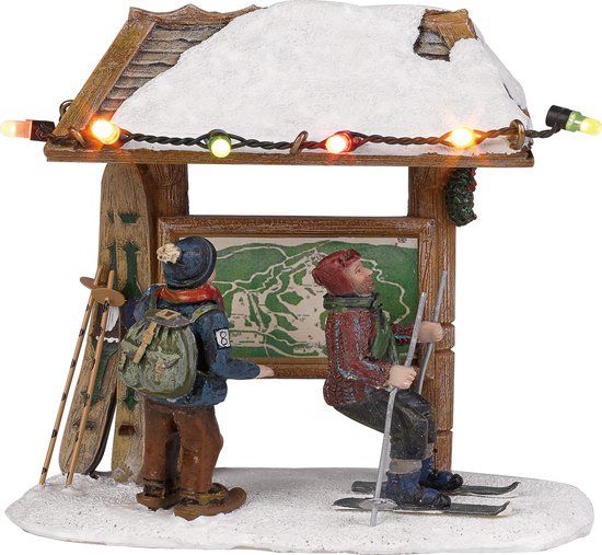 LuVille Kerstdorp Miniatuur Ski Route