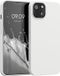 kwmobile Apple iPhone 13 hoesje - Back cover - Mat Wit