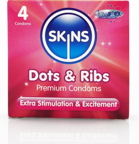 Skins Condooms - Dots & Ribs 4 stuks