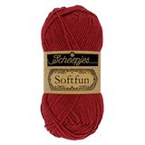Scheepjes - Scheepjes Softfun 2492 Bordeaux Garen - 10x50g