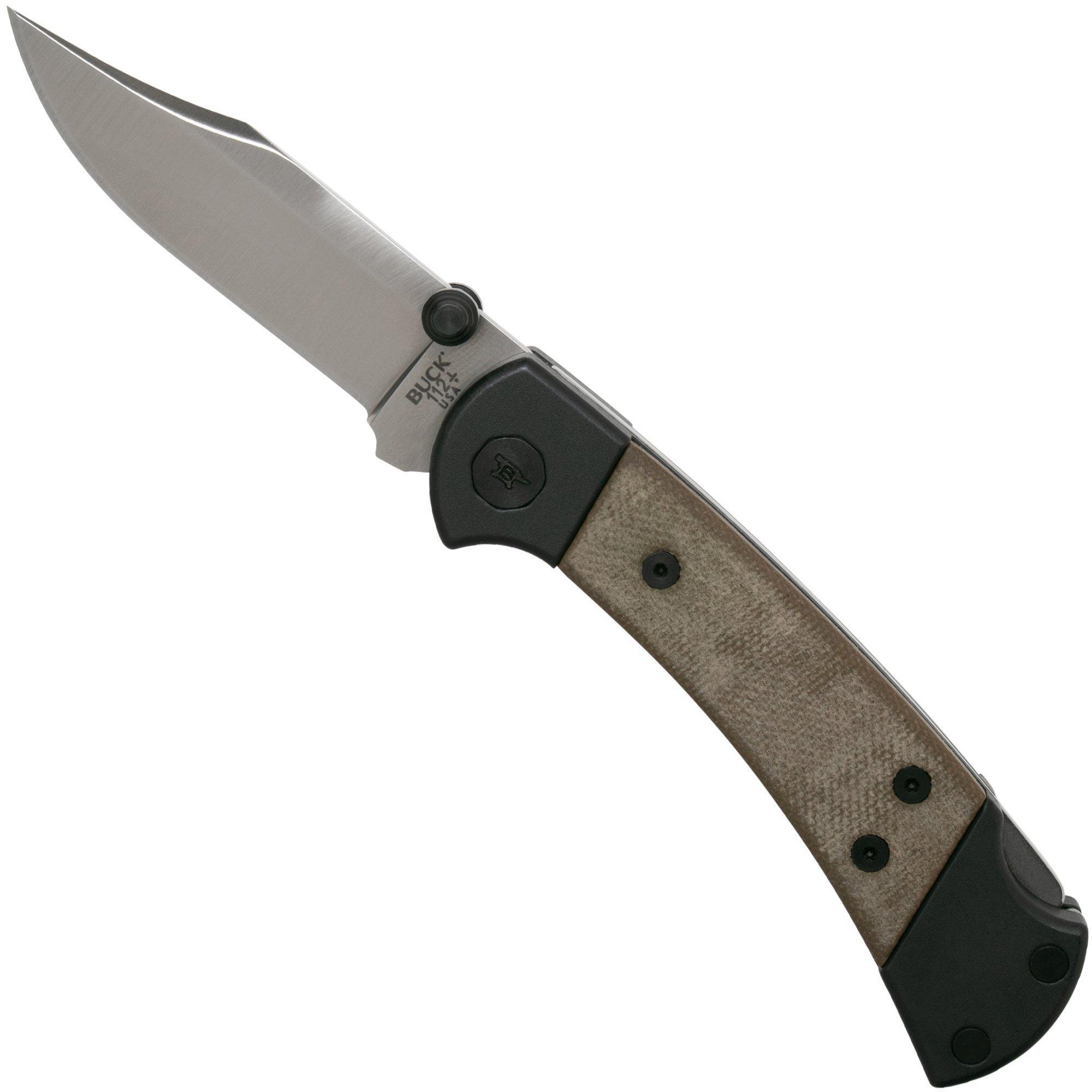 Buck 112 Ranger Sport Pro Green Micarta 112GRS5 zakmes