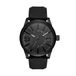 Diesel Rasp herenhorloge, kwartsuurwerk, 46 mm zwarte roestvrijstalen behuizing met siliconen band, Dz1807