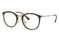 Ray-Ban RB7140 zonnebril Vierkant Schildpad, Brons Unisex