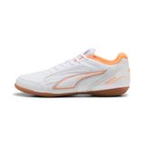 Puma Kinder Truco IV JR Voetbalschoen Sneaker 108970 01 White Orange Vibrant Silver