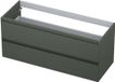 INK - Onderkast 2 Laden Greeploos Gelakt 45gr - 1200x450x520 Mm - Mat Beton Groen