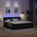 Maison Exclusive - Cadre de lit ottoman avec matelas, noir, 180x200 cm, velours