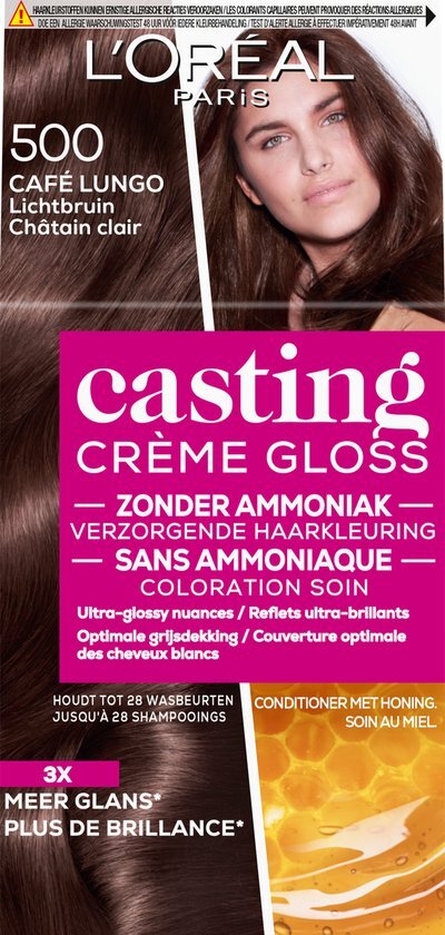 L'Oréal Casting Crème Gloss 500 - Lichtbruin - Haarverf bruin