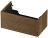 INK - Onderkast 1 Lade Push 2 Open Verticaal Gefreesd Bestaande Uit - 800x450x376 Mm - Massief Eiken Aqua
