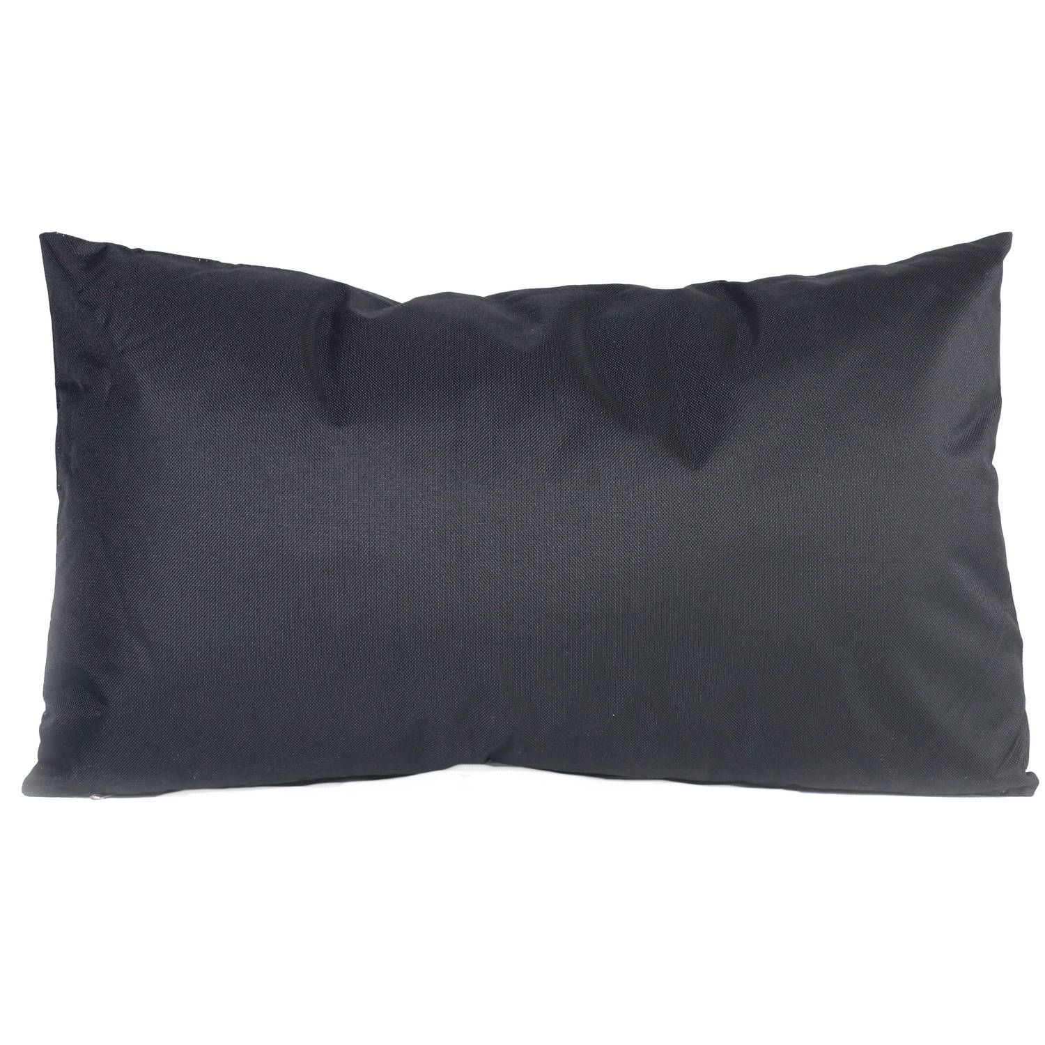 FMK2 Poolgear sierkussens voor binnen en buiten zwart 30 x 50 cm - katoen