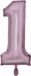 Groot Javoli Cijfer ballon shine 1 jaar pastel roze
