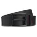 HUGO Ceinture en cuir "Geffrey Sz40" avec boucle ardillon, logo sur le passant