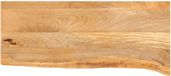vidaXL Tafelblad met natuurlijke rand 80x30x2,5 cm massief mangohout