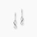 Teoxane Boucles D'oreilles Pendantes Argent Blanc