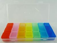 CHPN - Pillendoos - Medicijnendoos - Pillenbox - 7 dagen - 3 doosjes per dag - 21 vaks - Medicine box - Medicijnen bewaren - Vakantie accessoire - Universeel