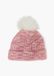 s.Oliver Bonnet tricoté avec pompon en fausse fourrure, rose, Enfants, Unisexe