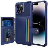 Selected by GSMpunt.nl Portemonnee Hoesje Geschikt voor Apple iPhone 14 Pro Max - Back Cover met Pasjeshouder - Blauw