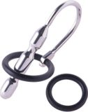 Black Label - Fat Boy - Urethrale Stretcher Plug met Siliconen Ringen