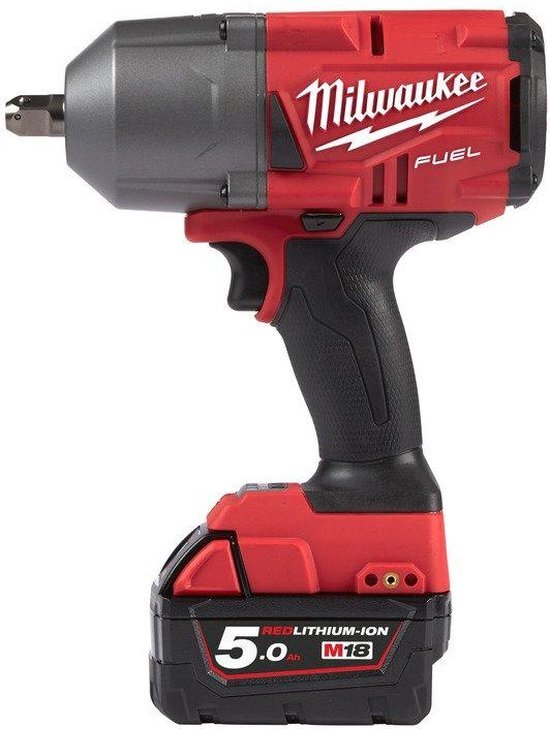 Milwaukee M18 FHIWP12-502X 18V Li-Ion accu Slagmoersleutel set (2x 5,0Ah accu) in HD Box - 1017Nm - 1/2"