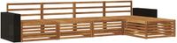 vidaXL - Bank loungeset - Naturel - Massief Acacia Hout