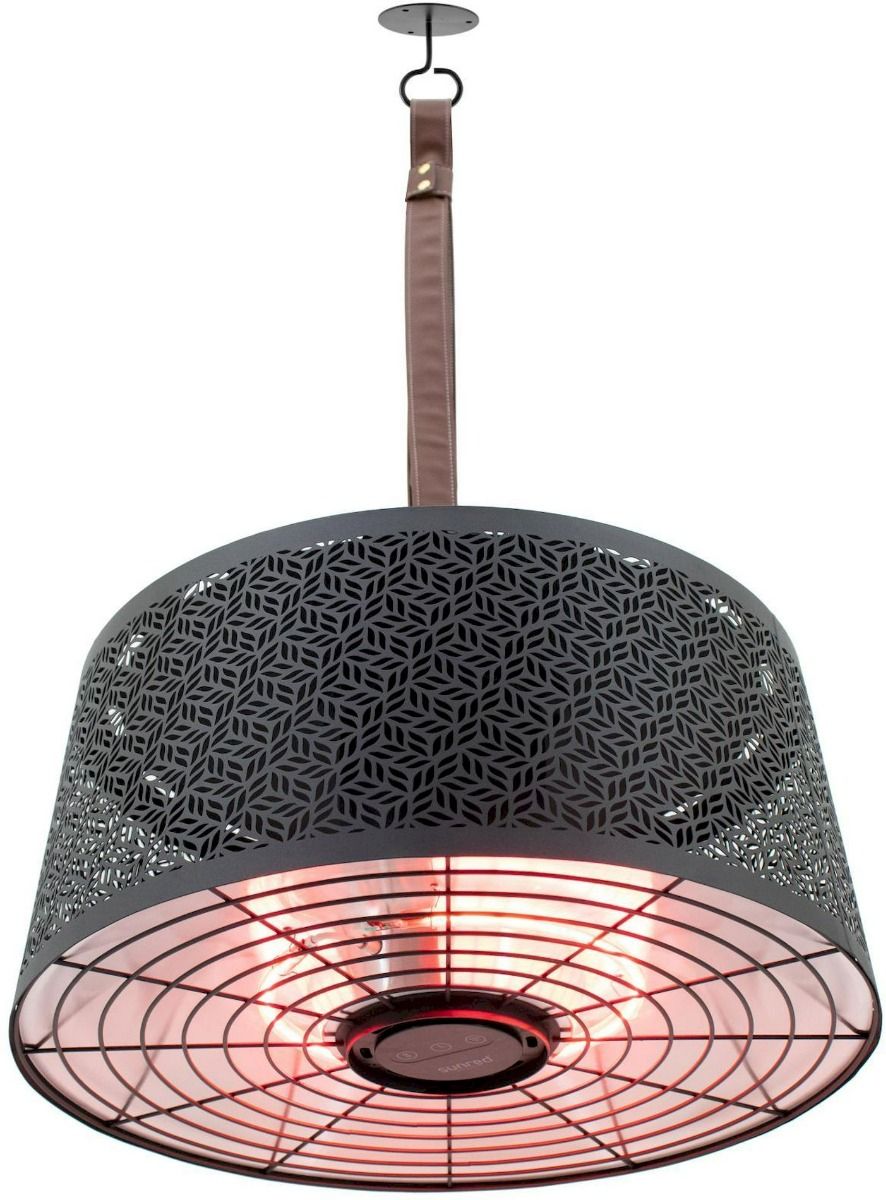 Sunred Moderna Artix Ultra Hanging Terrasverwarmer - 2000W - Zwart