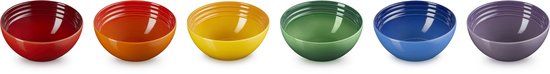 Le Creuset Vancouver Snack Bowl 330 ml Rainbow Colours Set Of 6