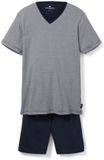 Tom Tailor Pyjamaset Katoen Heren Maat 52/L Blue-dark-horizontal stripe