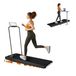 Vidacharmy tapis de course pliable sans poignées, moteur silencieux de 2,5 CV, inclinaison de 8%, écran LED et télécommande – adapté pour la maison, le bureau et la salle de sport