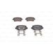 remblokken Bosch Kit De Plaquettes De Frein, Frein À Disque 0 986 494 586 Chevrolet 1604104