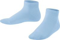FALKE Family kort eenkleurig katoen sneakersokken enkelsokken kinderen blauw - maat 23-26