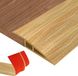Profil de transition - auto-adhésif - grain de bois - plastique - 2 mètres