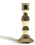 Excelsa Light kaarsenhouder, glas, goud, 8,8 x 8,8 x 20 cm