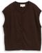 Tom Tailor - Vest zonder mouwen met kasjmier - Maat XL - java dark brown melange