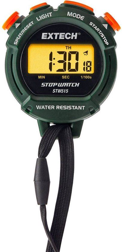 Extech STW515 Stopwatch - Digital Display - Backlight - Green