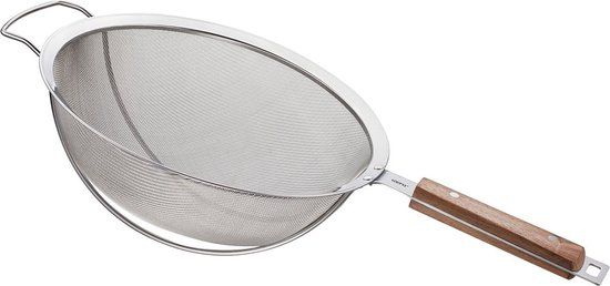 GEFU PASSO - Bolzeef - 24 cm - RVS - Walnoothout