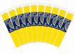 Haza 10x Crepe papier plat neon geel 250 x 50 cm