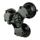 RAM Mount Twist-Lock™ drievoudige zuignap, dubbele balbasis