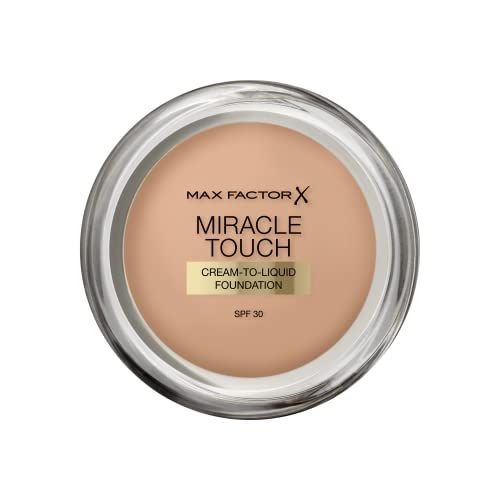 Max Factor Miracle Touch Foundation, nieuwe en verbeterde formule, SPF 30 en hyaluronzuur, 75 goud