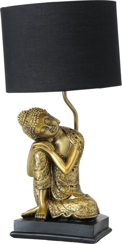 Tafellamp - Buddha - Polyresin - 48cm - Goud