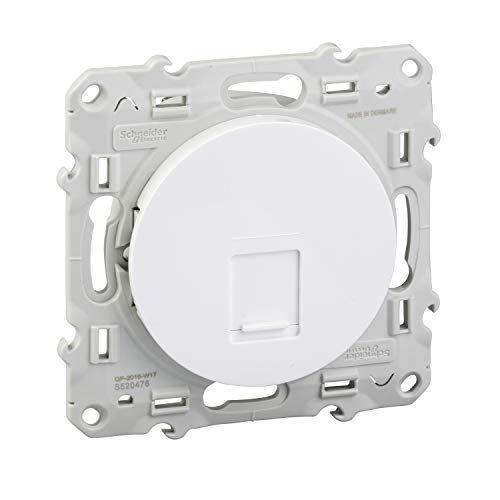 SCHNEIDER ELECTRIC S520476 Odace RJ45-stekker Grade 3 - Wit
